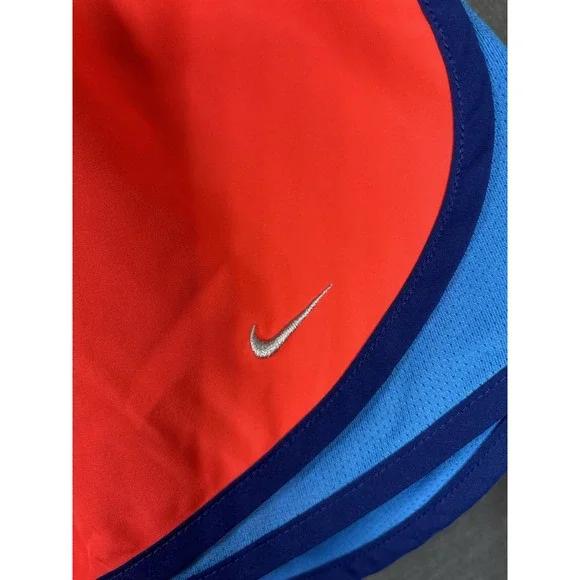 Nike Dri-Fit Men's Running Shorts Red Blue L Lightweight Breathable Athletic - Picture 2 of 16